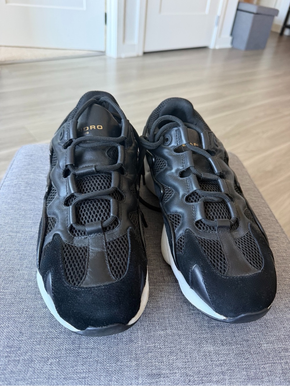 Black Men's Athletic Sneakers - Luxoro Style Comfort